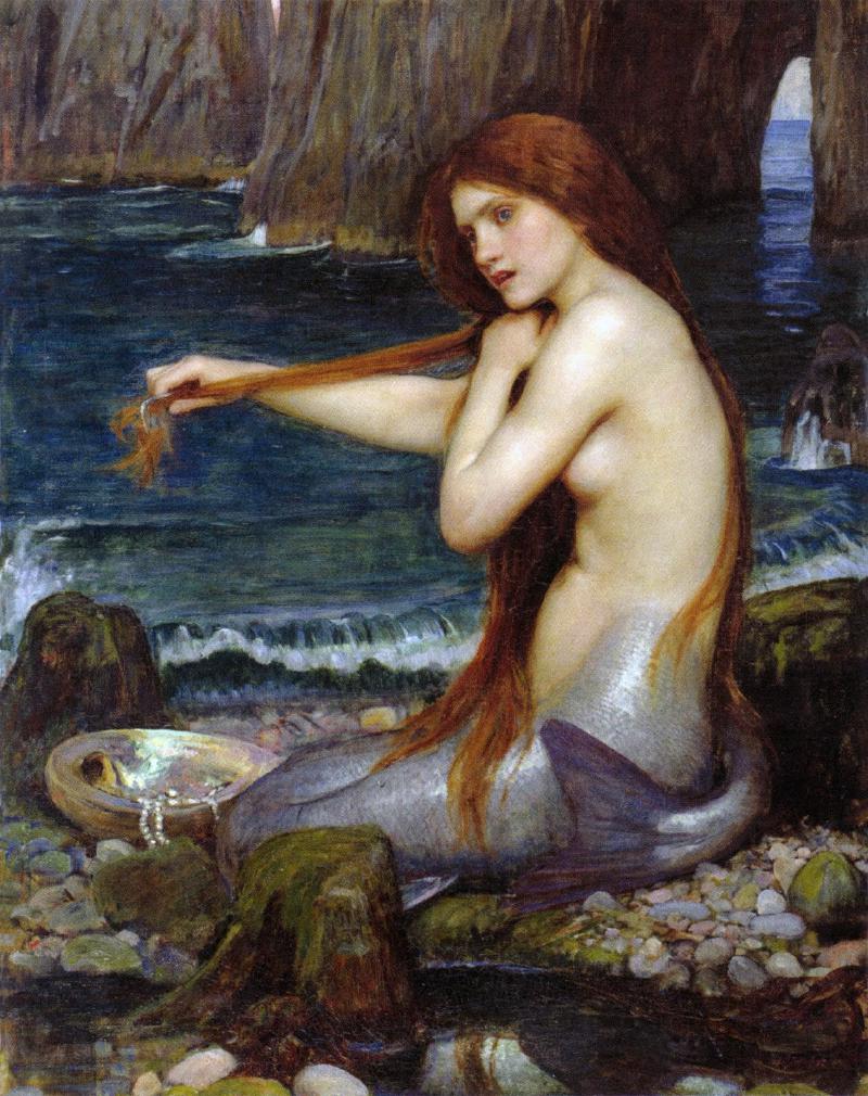 Featured image of the article - A mermaid by John William Waterhouse