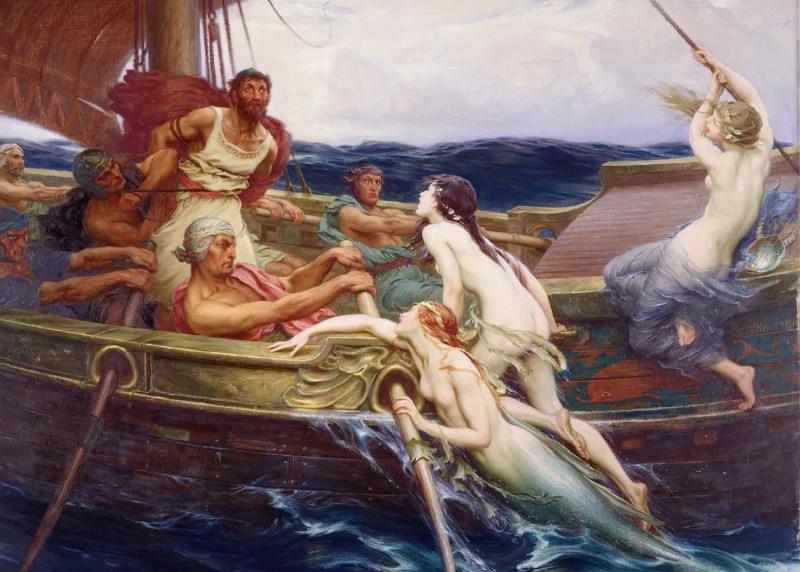 Ulysses and the Sirens by Herbert James Draper