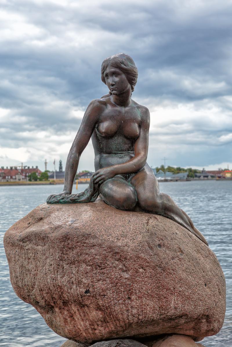 Statue of The Little Mermaid in Copenhagen by Edvard Eriksen