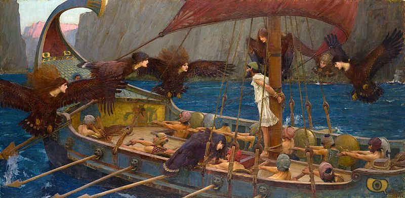 Ulysses and the sirens by John William Waterhouse