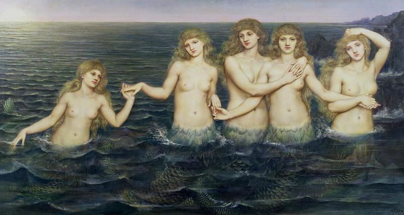 The Sea Maidens by Evelyn De Morgan